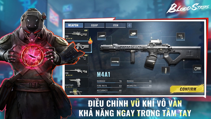 Kho vũ khí trong Blood Strike cực kỳ phong phú