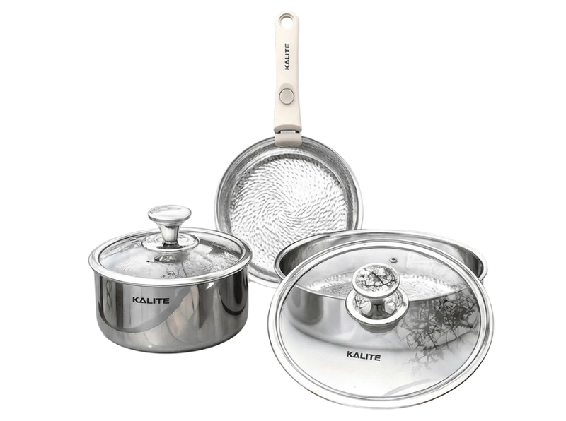 Bộ 2 nồi 1 chảo inox liền khối cán rời Kalite Lumia KCS568 - hình 10