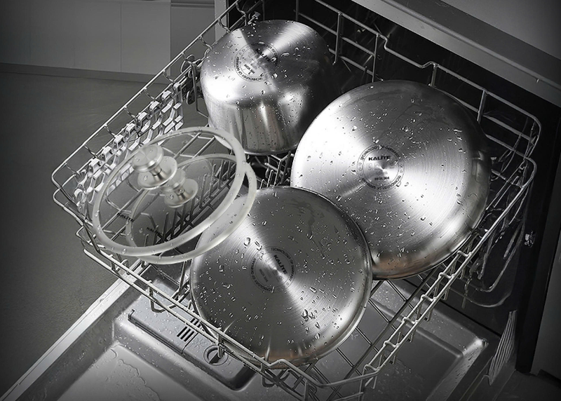 Bộ 2 nồi 1 chảo inox liền khối cán rời Kalite Lumia KCS568 - hình 5