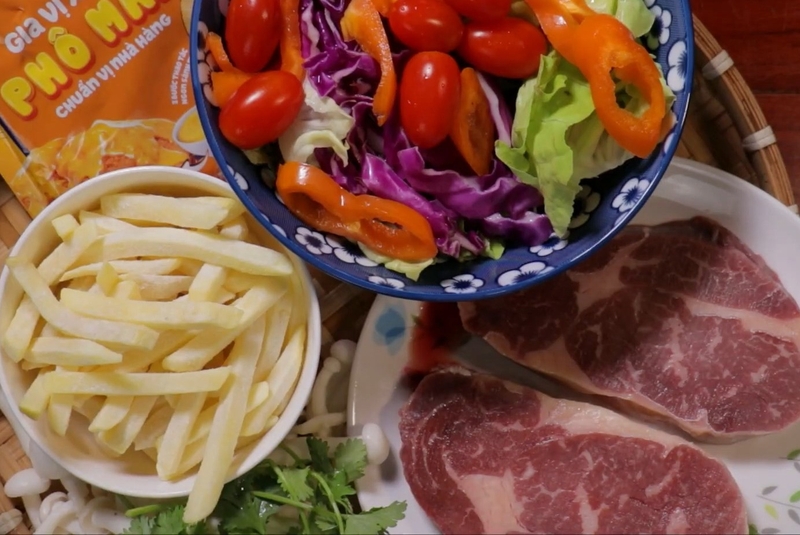 bò bít tết sốt phô mai hình 1