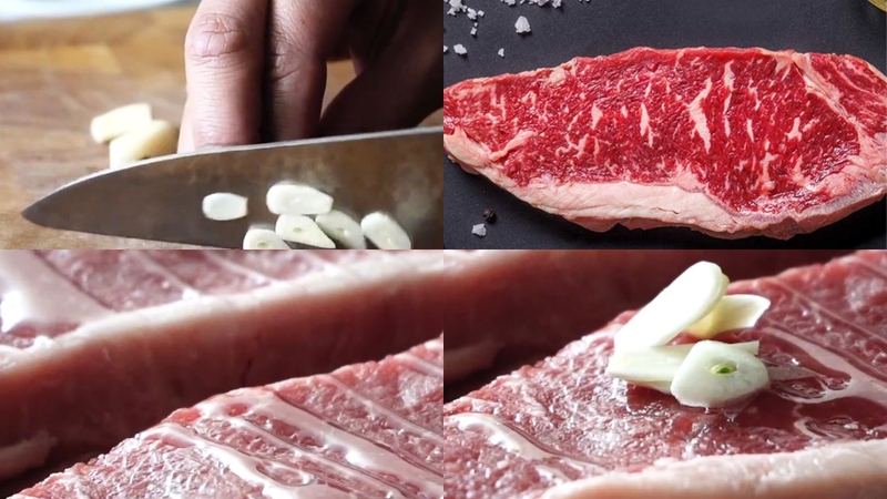 Bước 1: Sơ chế và ướp bò