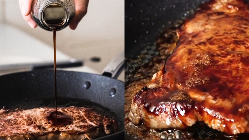 Bước 4: Rưới sốt Teriyaki