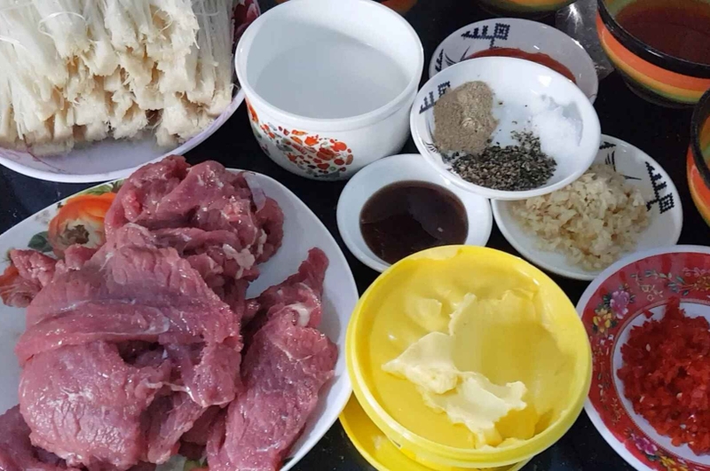 Chuẩn bị nguyên liệu