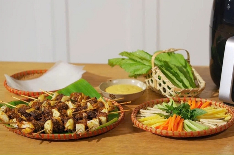 Bò lúc lắc nướng sa tế ảnh 1