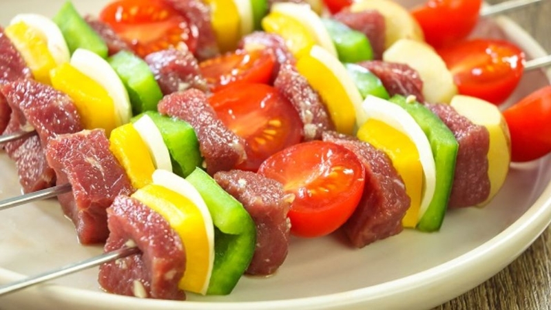 bò nướng rau củ 5