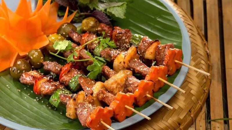 bò nướng rau củ 6