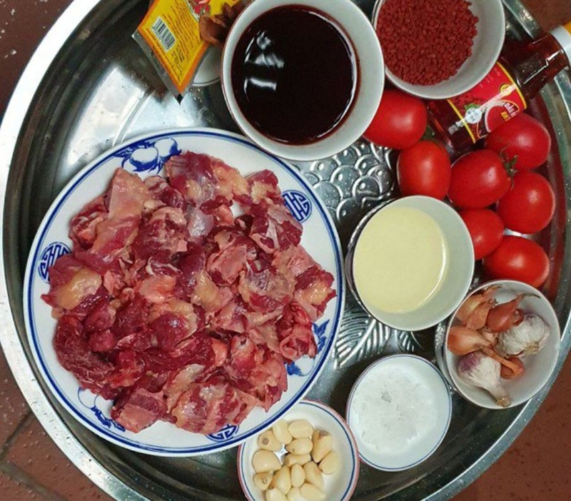 nguyen lieu nau bo sot vang ha noi