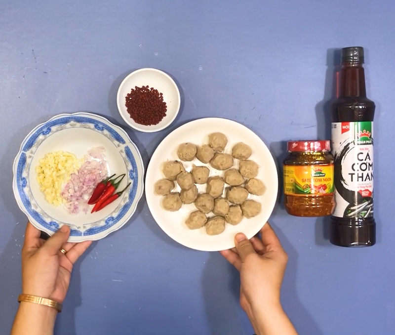 bò viên xào sả ớt hình 4
