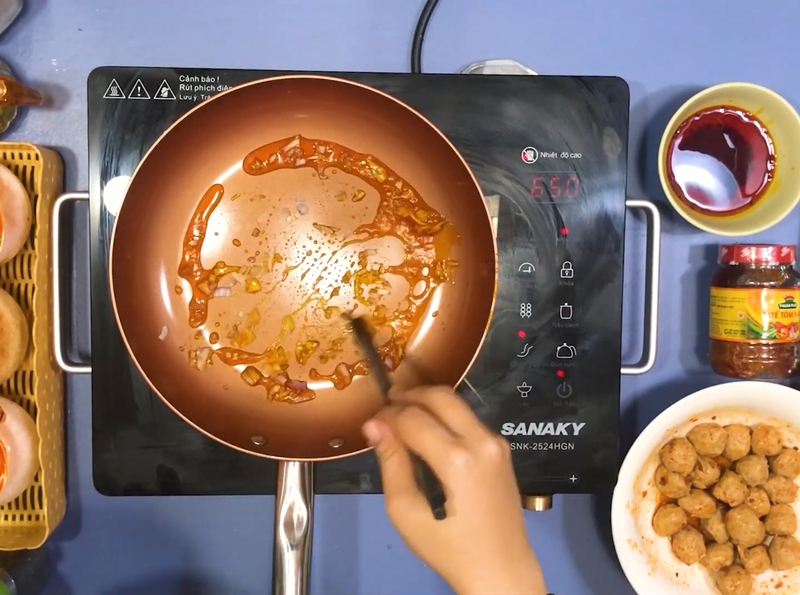 bò viên xào sả ớt hình 2