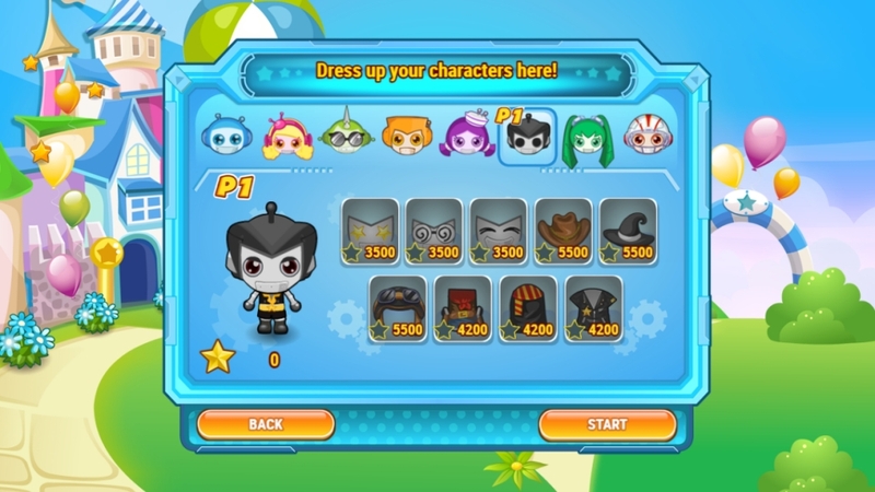 Chọn nhân vật rồi nhấn Start