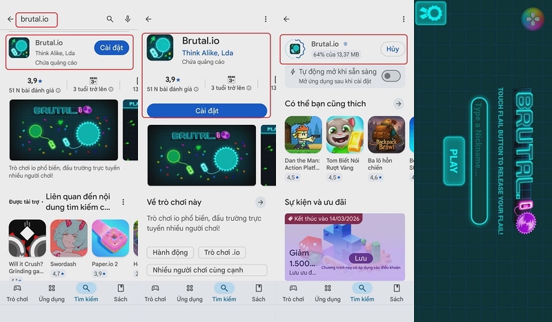Đối với Android