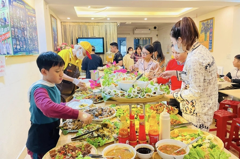 buffet chay Hà Nội 2