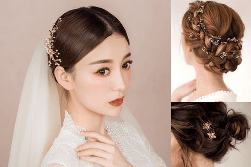 Kiểu tóc búi thấp cho nàng