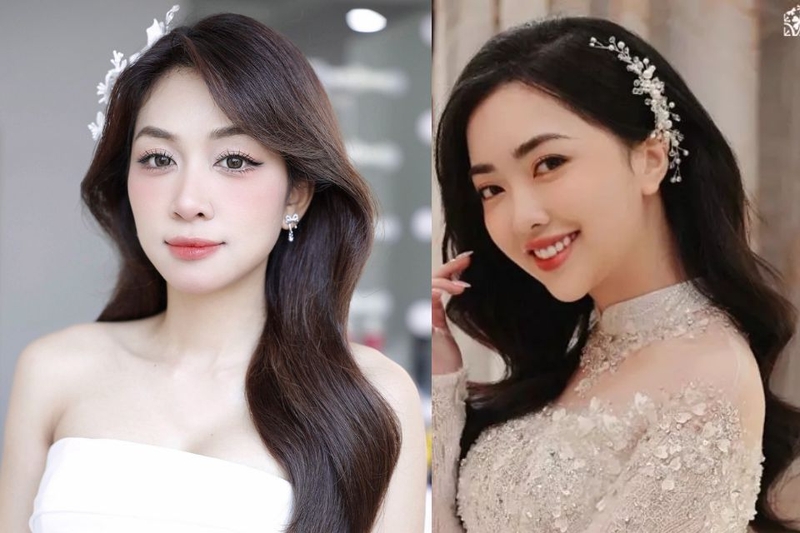 Kiểu tóc xõa tự nhiên tuyệt vời cho cô dâu