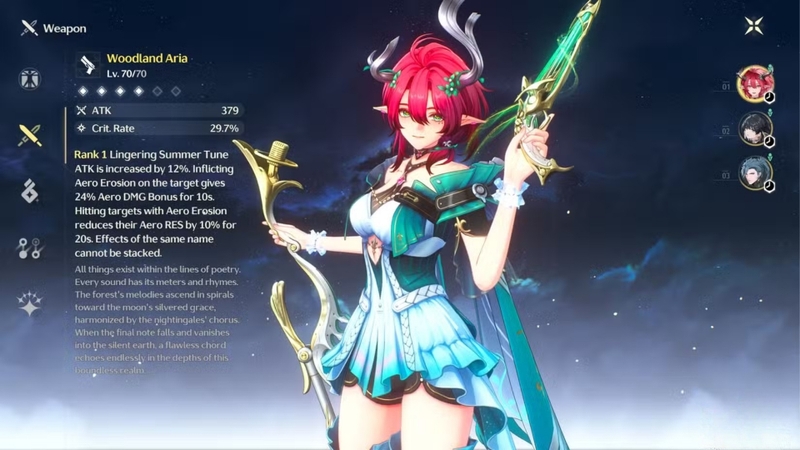 Build vũ khí cho Ciaccona trong Wuthering Waves 2.3