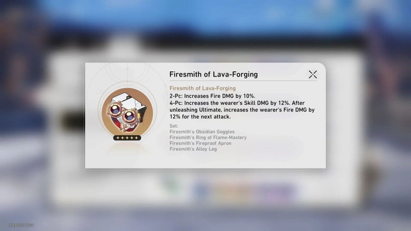 Bộ di vật phù hợp trong Build Guinaifen