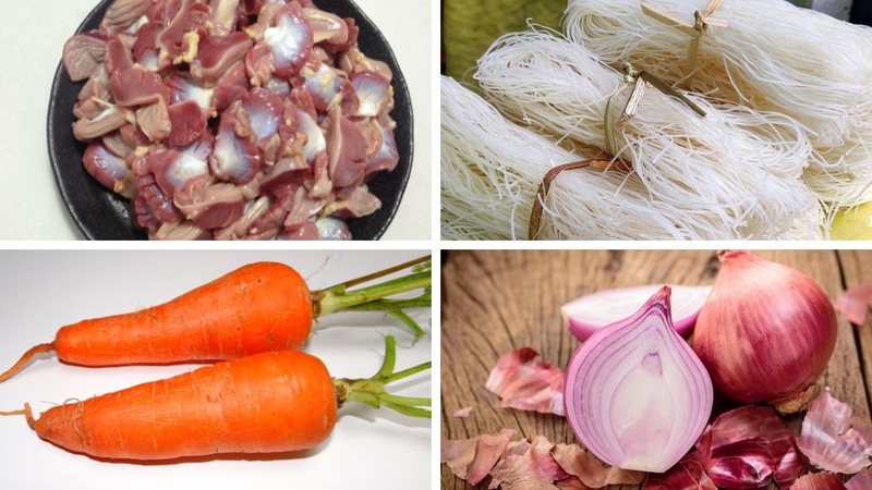 bún gạo xào lòng gà 2