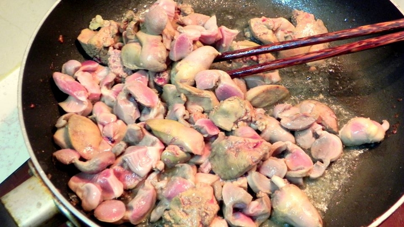 bún gạo xào lòng gà 4