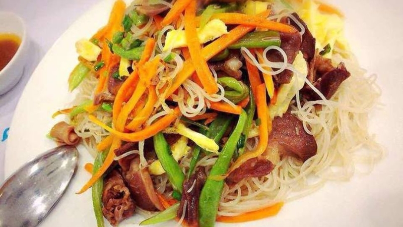 bún gạo xào lòng gà 6