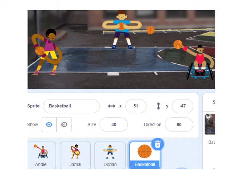 Cách làm game bóng rổ trên Scratch 2
