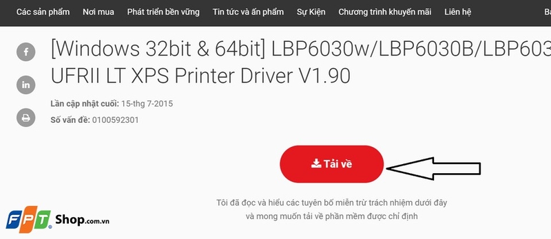 Hãy truy cập trang chủ chính thức của Canon