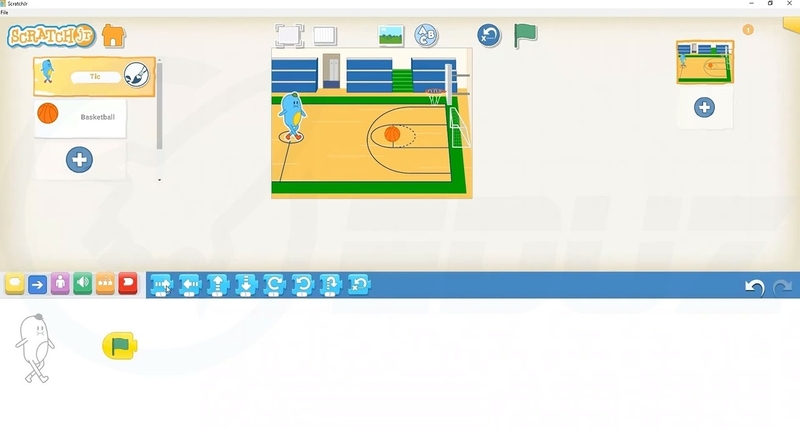 Cách làm game bóng rổ trên Scratch 1