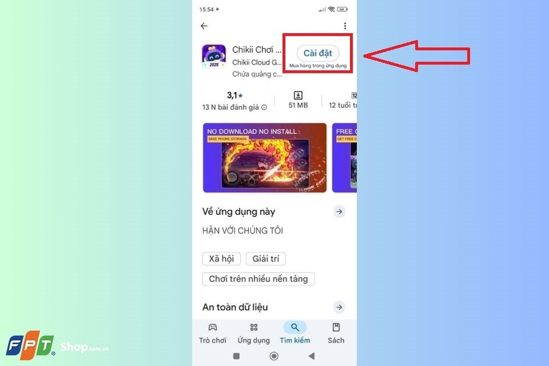 Tải và cài đặt ứng dụng