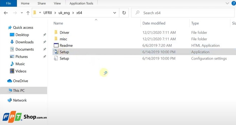 Tiến hành setup tập tin vừa tải về máy