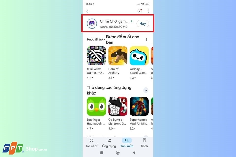 Mở ứng dụng và đăng nhập