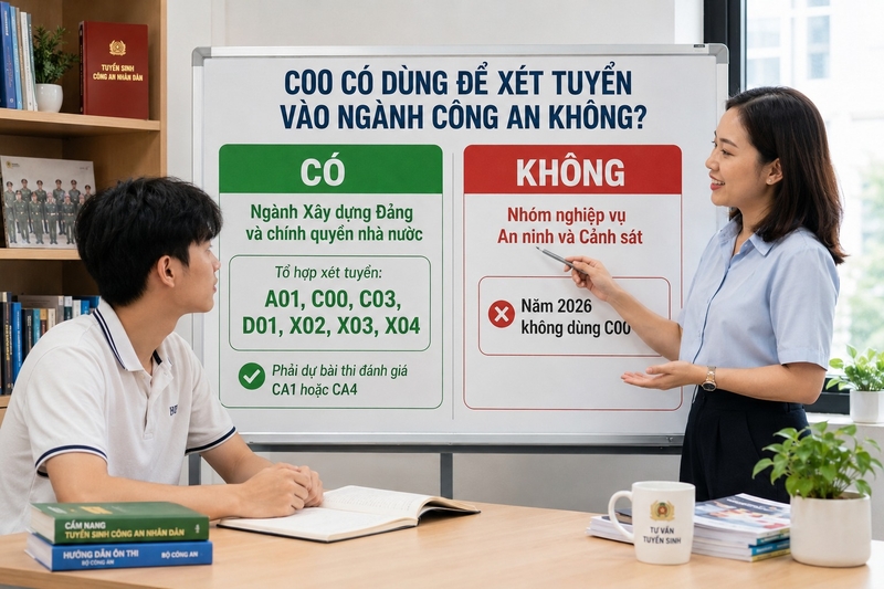 C00 xét ngành Công an được không