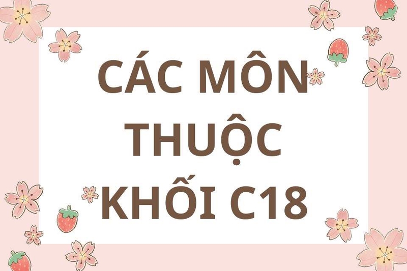 C18 là khối thi tuyển sinh đại học, cao đẳng