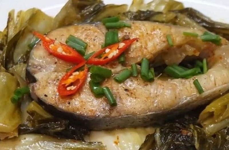 cá basa kho dưa chua ảnh 1