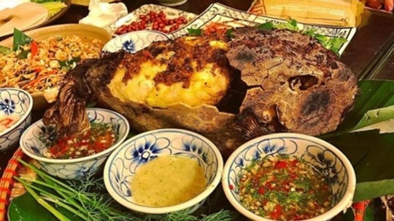 cá bò hòm nướng 2