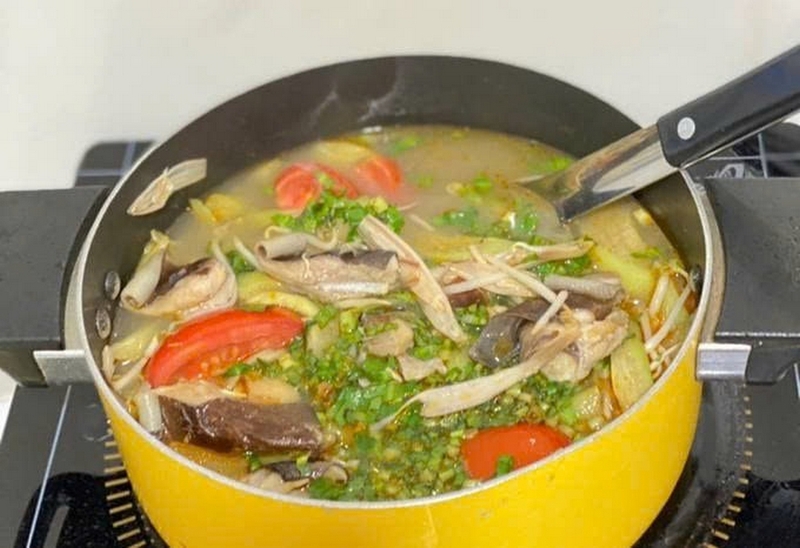 cá chẽm nấu canh chua ảnh 4