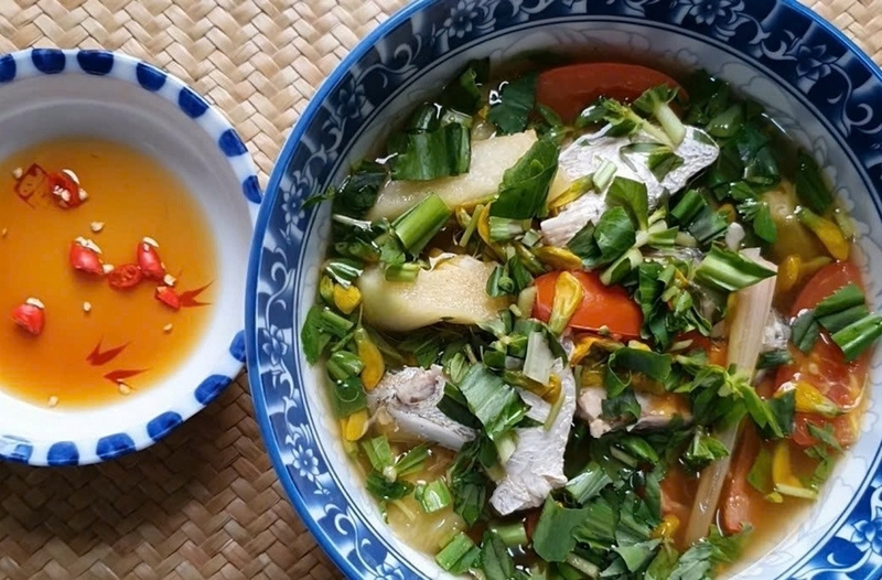 cá chẽm nấu canh chua ảnh 5
