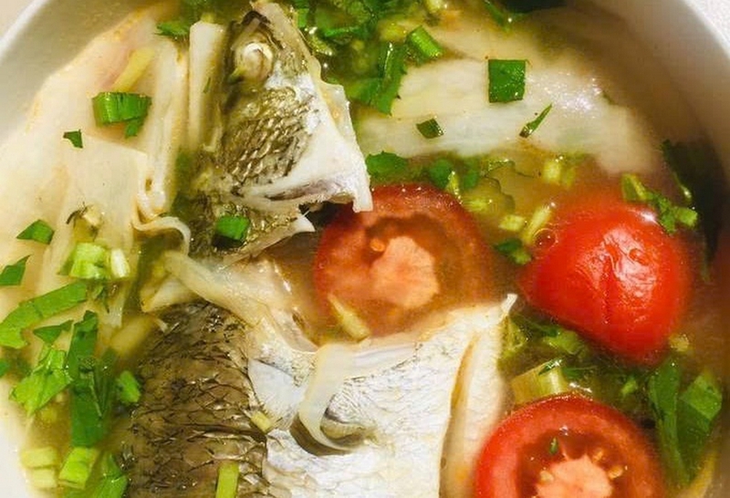 cá chẽm nấu canh chua ảnh 8
