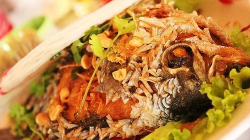 Bước 5: Hoàn thành món cá chép chiên giòn