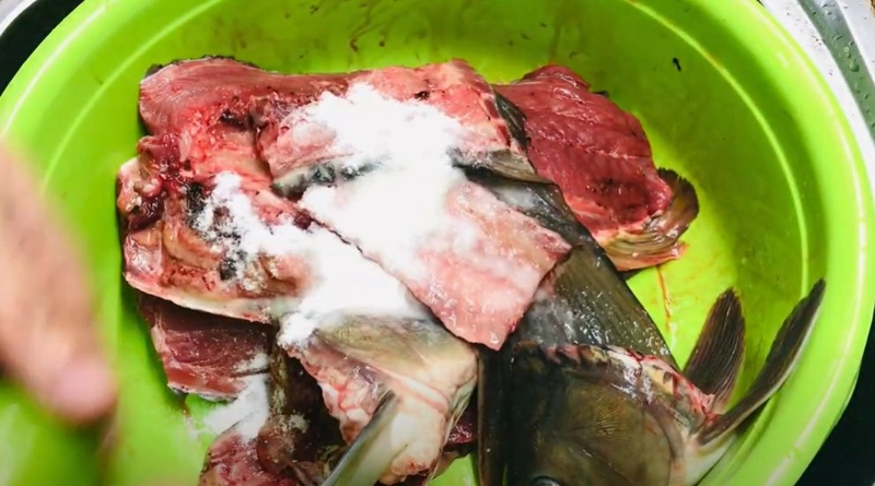 tam uop ca chep gion nuong muoi ot