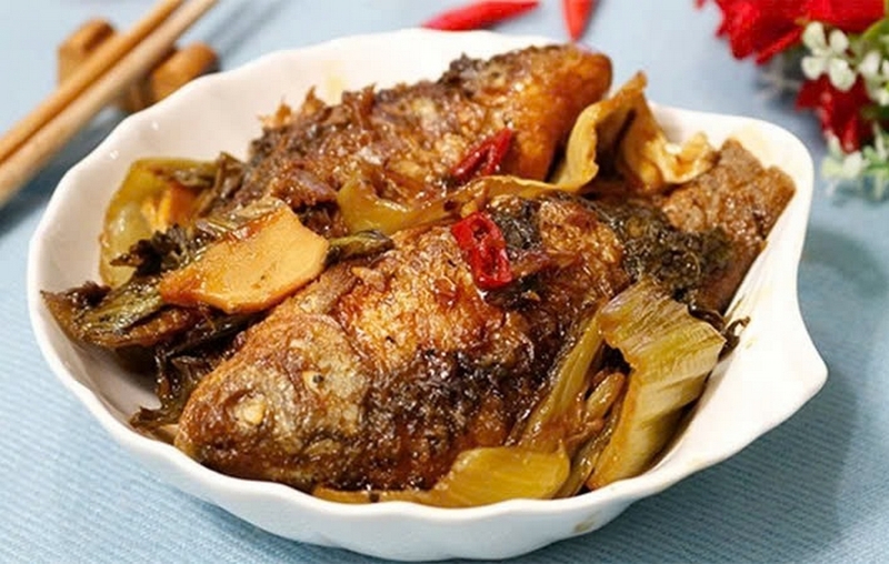 cá diếc kho dưa ảnh 6