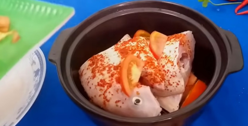 cá điêu hồng kho cà 4