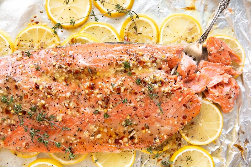 Cá hồi bỏ lò sốt bơ chanh - 02