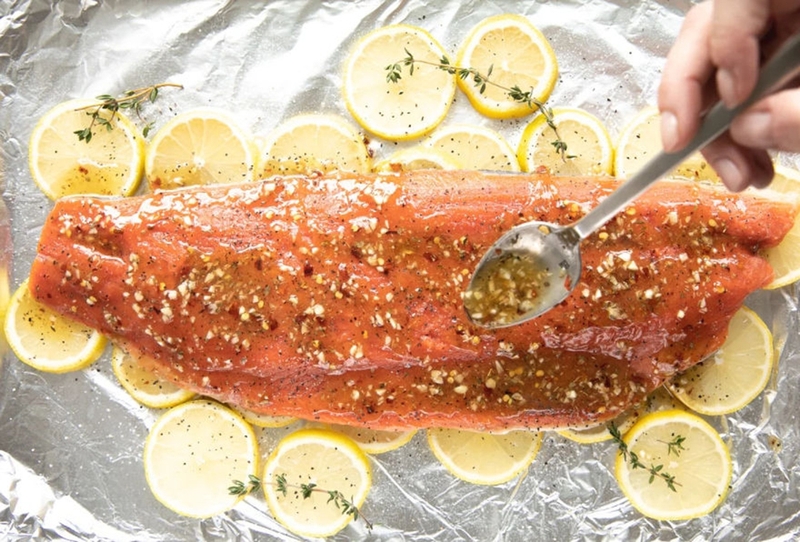 Cá hồi bỏ lò sốt bơ chanh - 08
