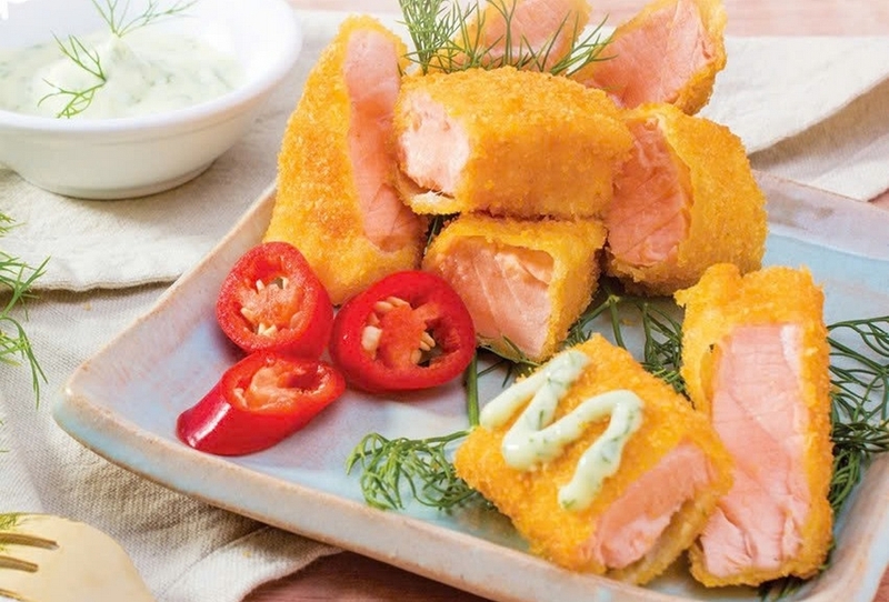 cá hồi chiên xù ảnh 3