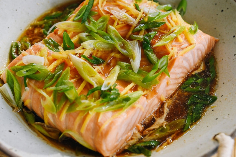 Cá hồi hấp xì dầu - 08