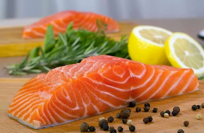 cá hồi sốt mật ong hình 1