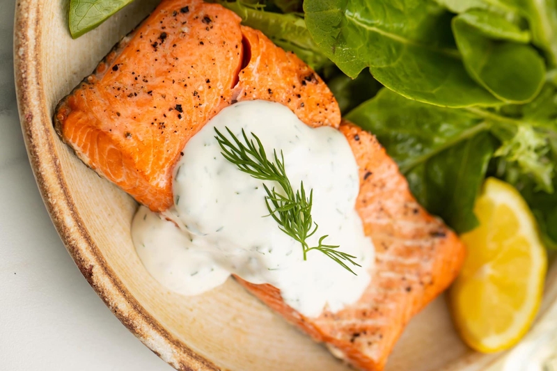 Cá hồi sốt mayonnaise (ảnh 7)