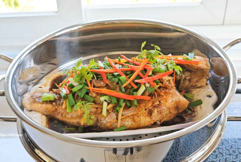 cá hồng hấp xì dầu hình 13