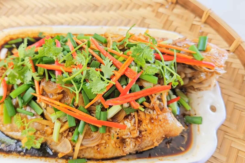 cá hồng hấp xì dầu hình 15
