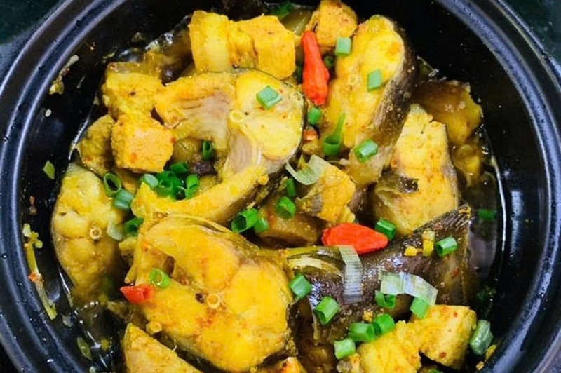 cá lăng kho nghệ ảnh 5