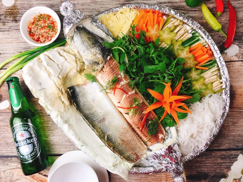 thanh pham ca loc nuong muoi tuyet